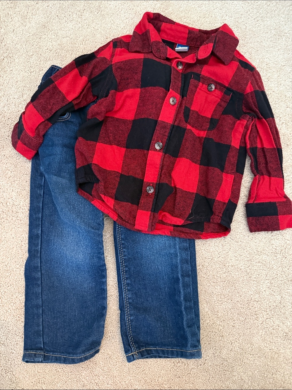 Old Navy ▪️🟥▪️ Flannel SZN Set